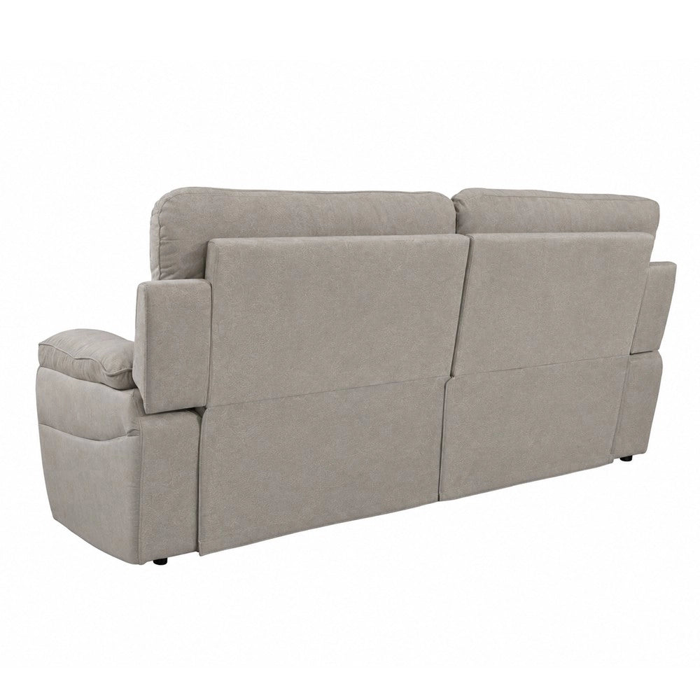 Divano 3 Posti Lineare in Tessuto Antimacchia Grigio Chiaro - Modello Bostonfix Mozart 200 cm