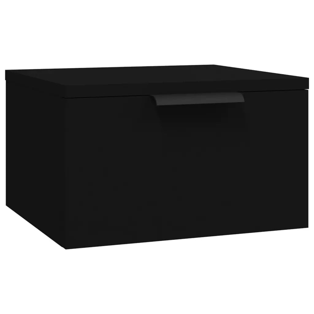 Comodini a Muro 2 pz Neri 34x30x20 cm 811379