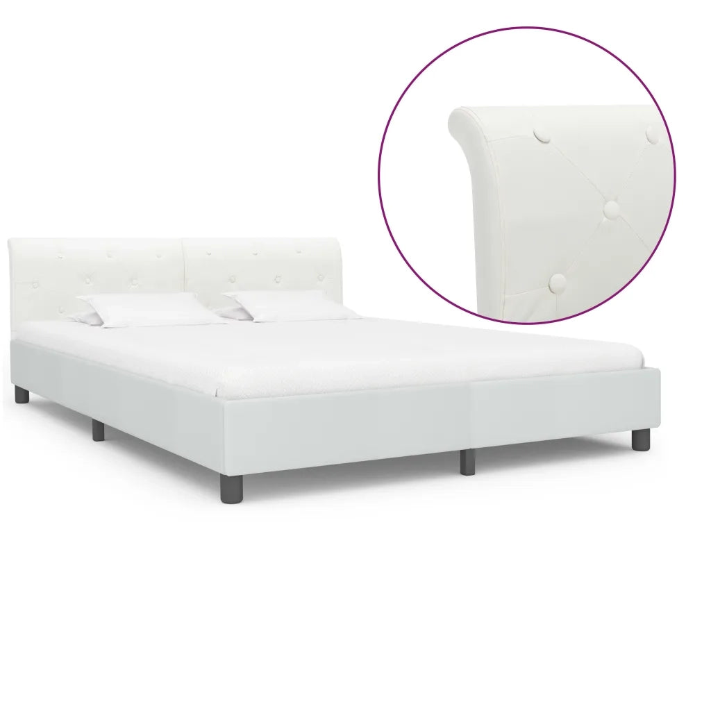 Giroletto Bianco in Similpelle 160x200 cm cod mxl 59054