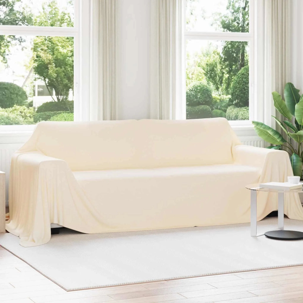Coperte da Pile 6 pcs Crema 350 x 270 cm Panno 42017139