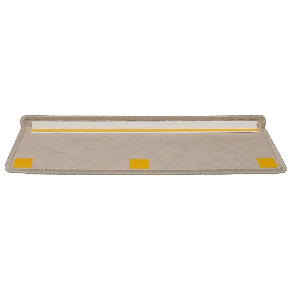 Tappeti Adesivi Scale Aspetto Sisal 15 pz | Gradini per Scale 65x21x4cm Beige Scuro