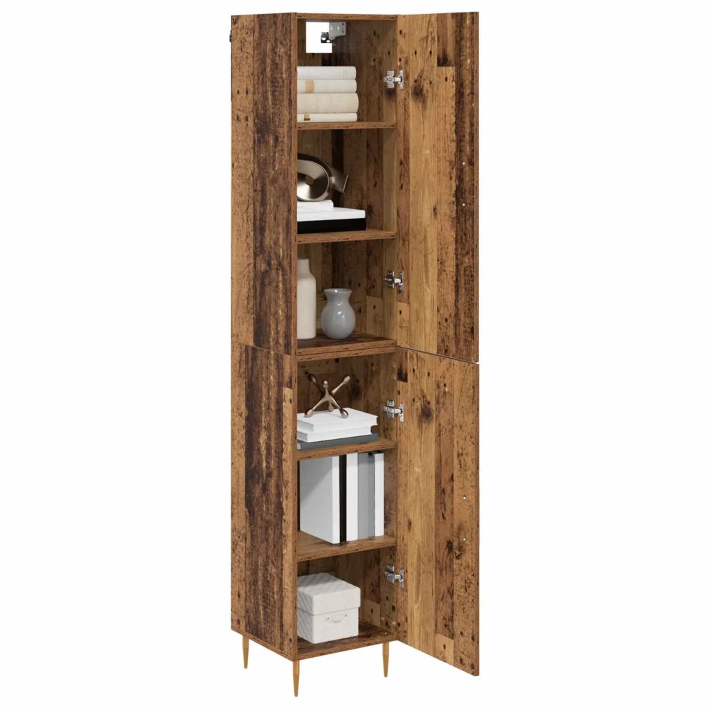 Credenza 2 pcs Legno vecchio Legno multistrato