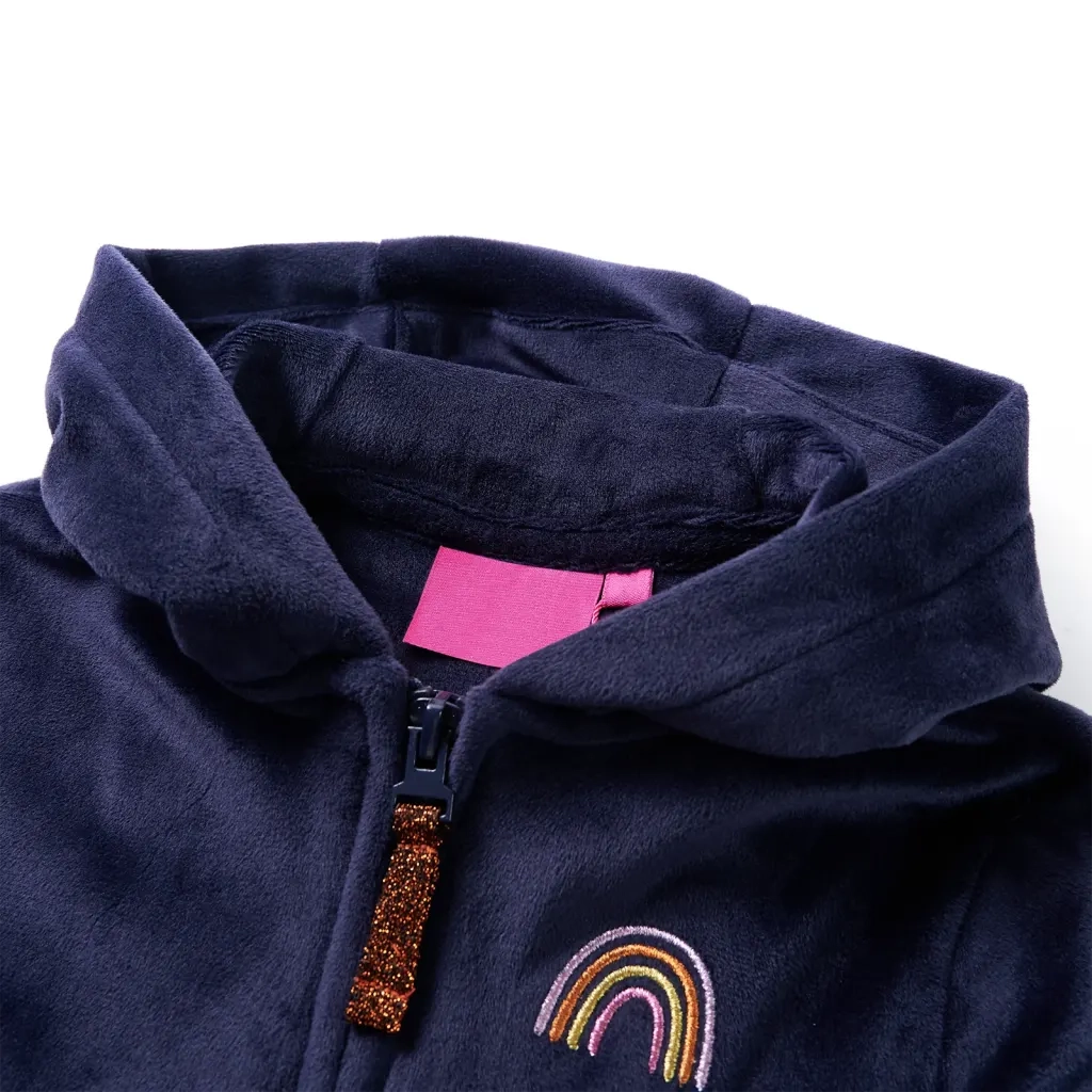 Giacca con Cappuccio da Bambina Blu Marino 116 CFW5742480