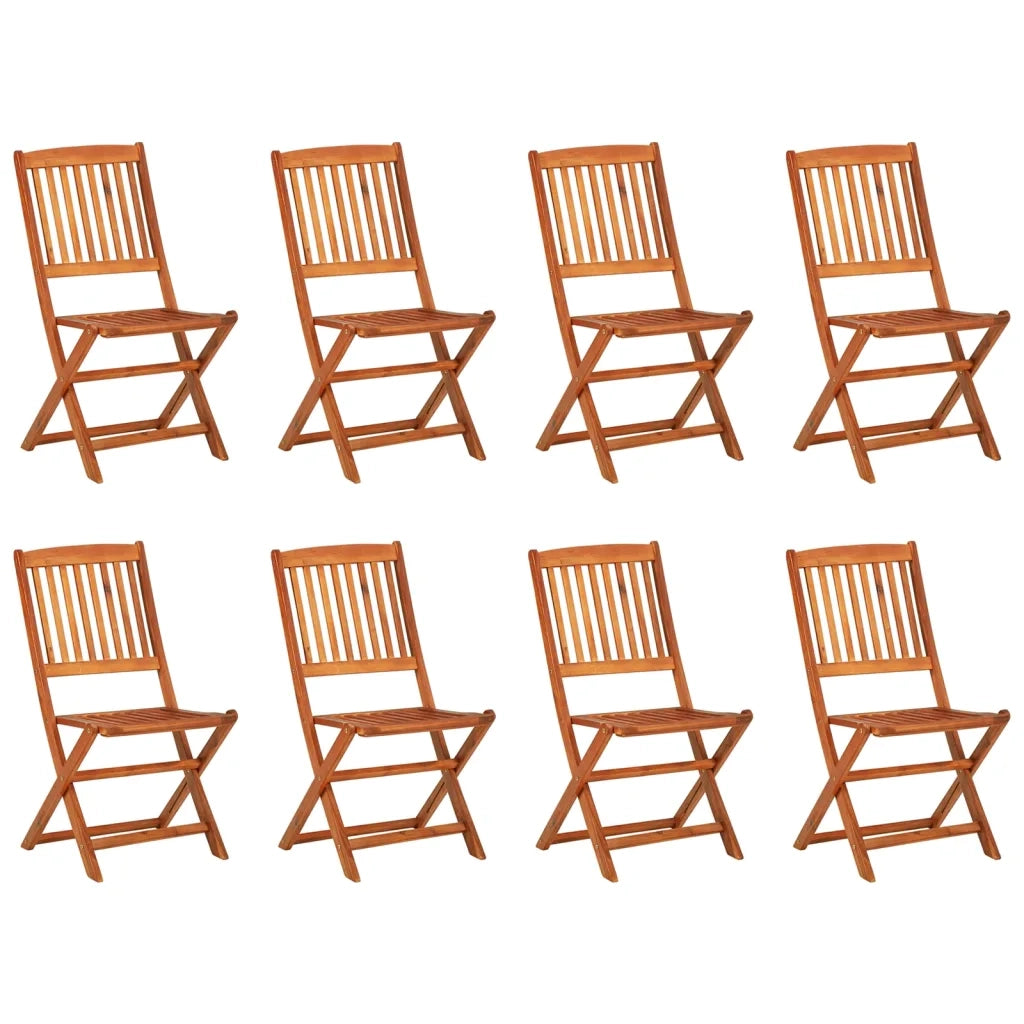 Set Pranzo da Giardino 9 pz in Legno Massello di Acacia cod mxl 42183