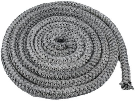 Afdichtringe in fibra di vetro, adatte per inserti e camini, afdichtringe in fibra di vetro per inserti e camini, resistenti al calore, tolleranza termica fino a 450-550℃, 6mm*3m