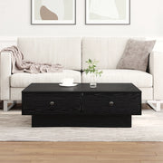Tavolino da CaffÃ¨ Rovere nero Legno ingegnerizzato 90 x 90 x 28 cm