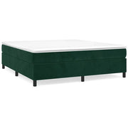 Letto matrimoniale | Letto per adulti | Struttura Letto a Rete a Molle Verde Scuro 160x200 cm in Velluto