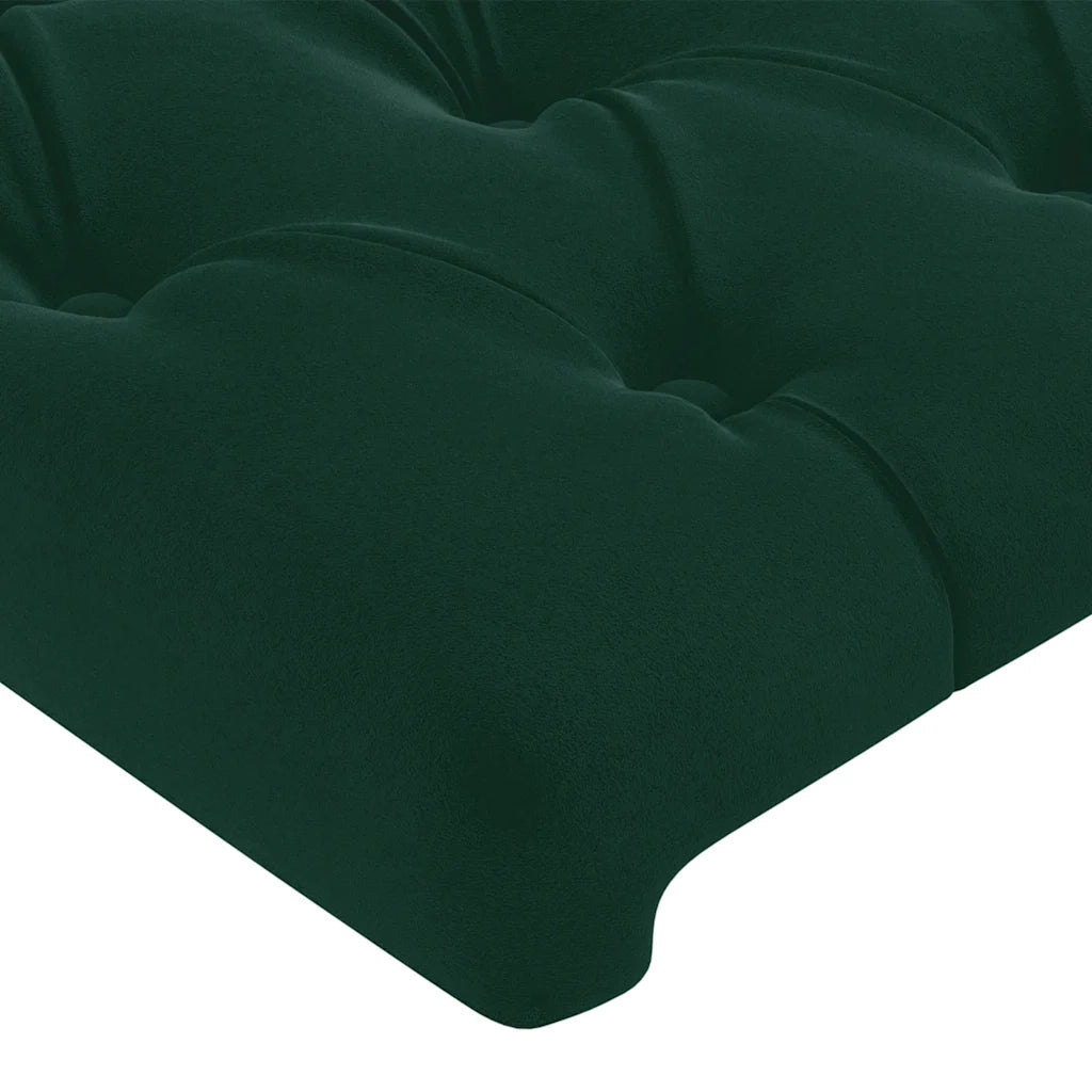 Testiera Verde scuro 80x7x78/88 cm in Velluto