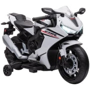 Moto Elettrica per Bambini con Licenza HONDA, Batteria 6V Ricaricabile, Velocità 3km/h, Bianco