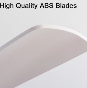 Ventilatore da soffitto 42'' con luce LED; 3 pale ABS bianche e motore DC reversibile
