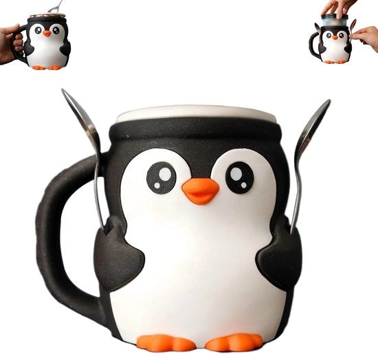 Congelatore portatile per bambini - Contenitore per gelato con design accattivante, maniglia e cassetta per snack, 16 oz, con foro per cucchiaio, regalo per bambini e adulti