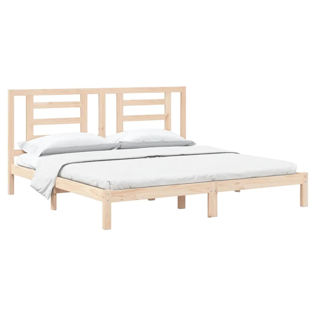 Giroletto senza Materasso 200x200 cm in Legno Massello di Pino