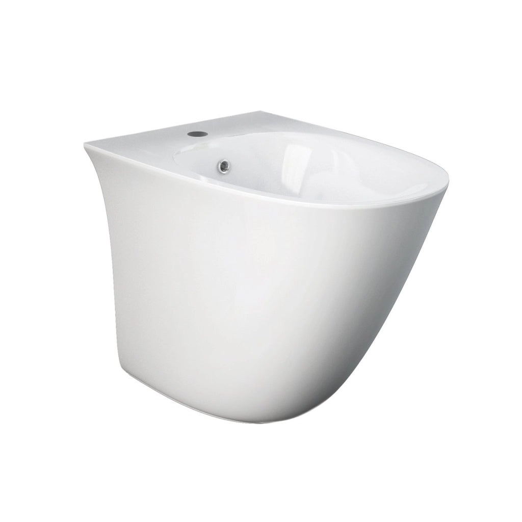 Sanitari filomuro Rak Ceramics serie SENSATION vaso, bidet, copriwater soft-close - Bianco Lucido