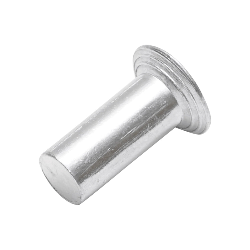 Rivetto in alluminio massiccio 24,6x10, diametro testa 18 mm
