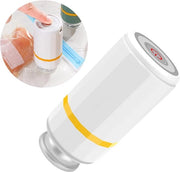 Mini imballatore di vuoto con sacchetti riciclabili, funzionamento silenzioso, forte aspirazione, ricaricabile, portatile, adatto alla conservazione di alimenti, imballatore di vuoto maneggevole, bianco.