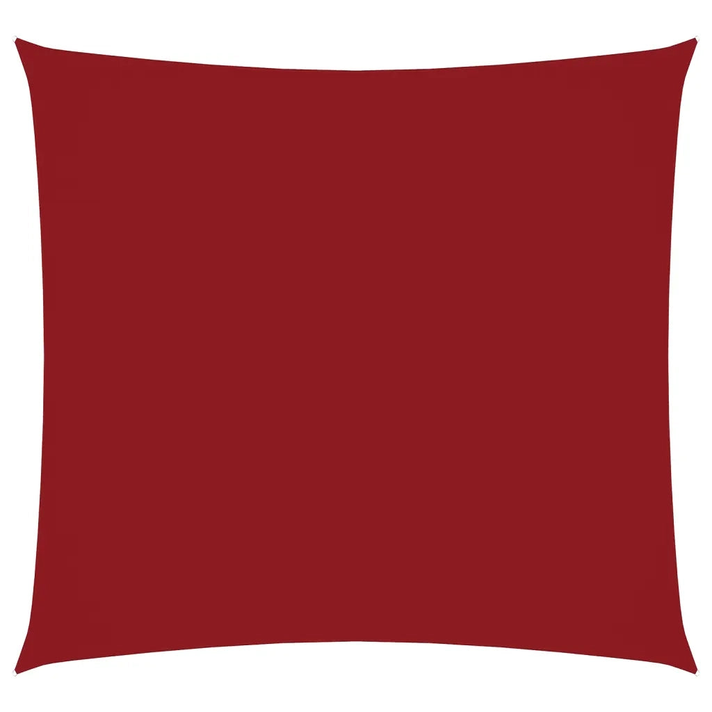 Vela Parasole in Tela Oxford Quadrata 3,6x3,6 m Rosso