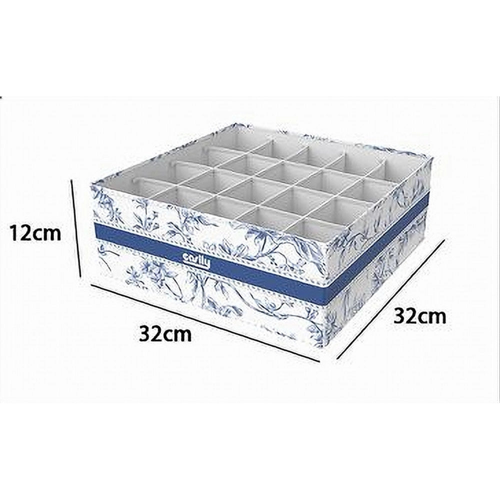 Trade Shop - Organizer Per Armadio 20 Scomparti Scatola Salvaspazio 32x32x12cm Fantasia 87333 -