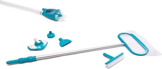Kit di manutenzione del pozzo - accessori per piscine - set di pulizia per piscine - 5 pezzi - multicolore - 28003