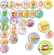 Magneti per bambini, 30-pack, contenitore di conservazione, magneti per lavagne, frigoriferi, whiteboard, cartelli da attaccare, lavagna di ricompensa, diametro 3 cm