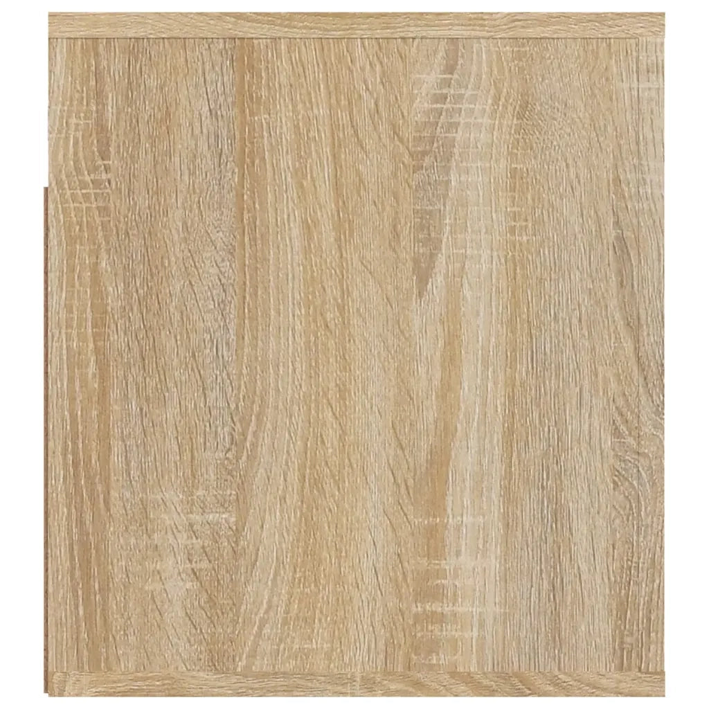 Set di 2 Comodini | Armadio da Notte | Mobiletto da notte a Muro Rovere Sonoma 50x36x40 cm