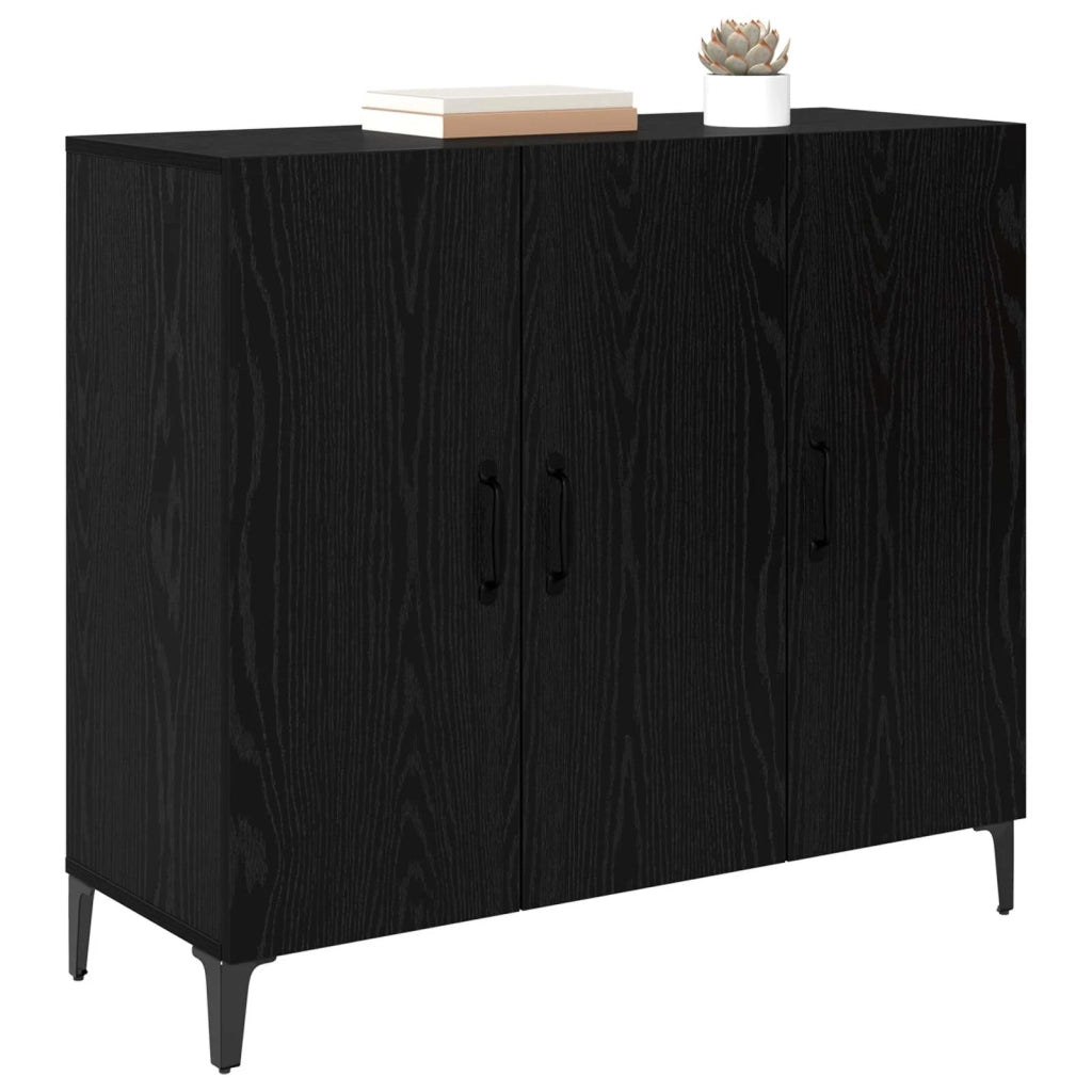 Credenza Rovere nero 34 x 90 x 80 cm Legno multistrato 880682