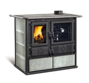 F0434CUCINA A LEGNA ROSA5.0VST 8,8KW COL.PETRA NATUR.