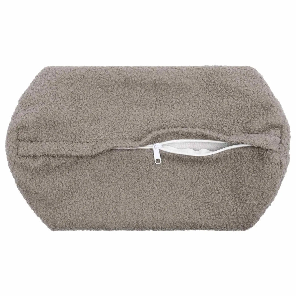Federa 6 pcs HEERLEN Grigio Chiaro Ø 15 x 40 cm Bouclé 923266