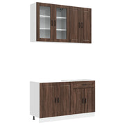Unità Cucina PORTO 4 pcs Rovere Marrone Legno ingegnerizzato 3438342