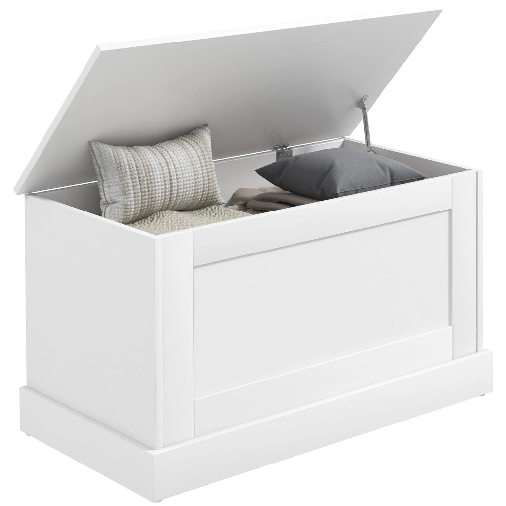 Cassa di legno per giocattoli ¨C Minimal ¨C 80x40x45 cm bianco