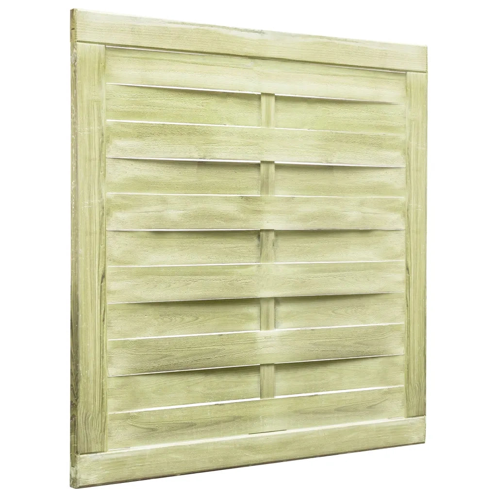 Cancello da Giardino Legno di Pino Impregnato 100x100 cm Verde 45309