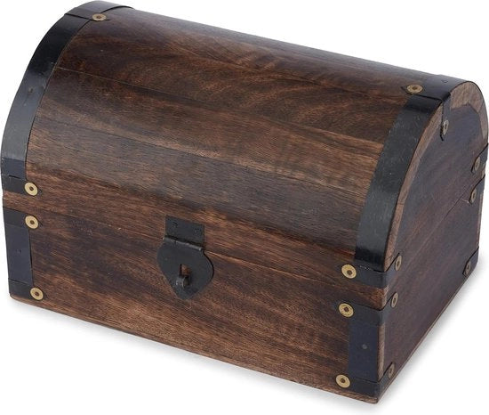 Cassettino in legno - decorativo marrone - multifunzionale - cassetto per gioielli e oggetti di decorazione - regalo ideale
