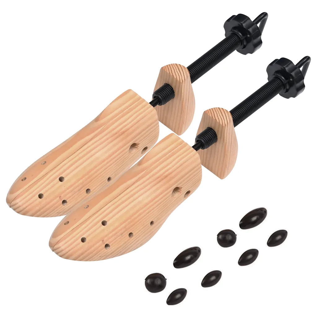 Tendiscarpe 2 Paia Taglia 36-40 in Legno Massello di Pino CFW8614811