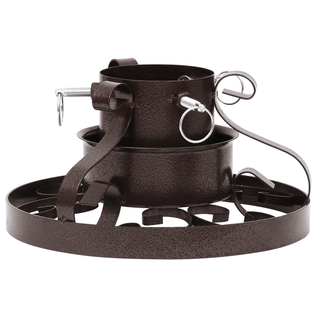 Base per Albero di Natale Rame Anticato 29x29x15,5 cm cod mxl 61666