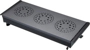 Driedubbele tafelmodel warmhoudplaat con luce a te - acciaio inossidabile nero - formato professionale