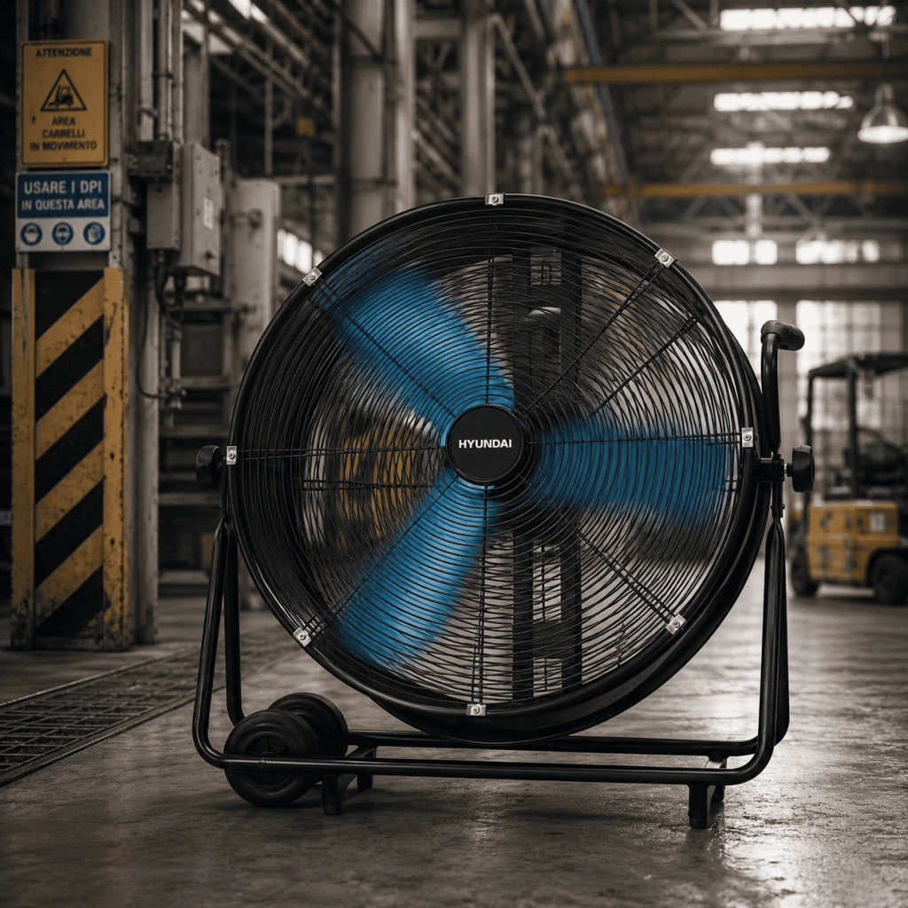 Ventilatore industriale 500 W grande portata 90 cm - HYUNDAI 75626