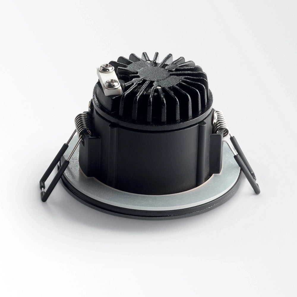 Faretto Ad Incasso Moderno Room-65 Alluminio Nero Led 8W 3000K Luce Calda