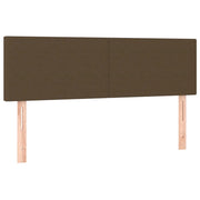 Testiera | Testata Marrone Scuro 144x5x78/88 cm in Tessuto
