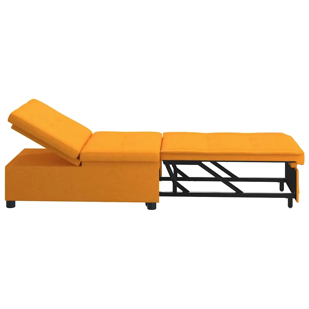 Divano letto | Sof¨¤ letto | Letto singolo Estraibile Giallo Scuro 194 x 50 x 82 cm Tessuto