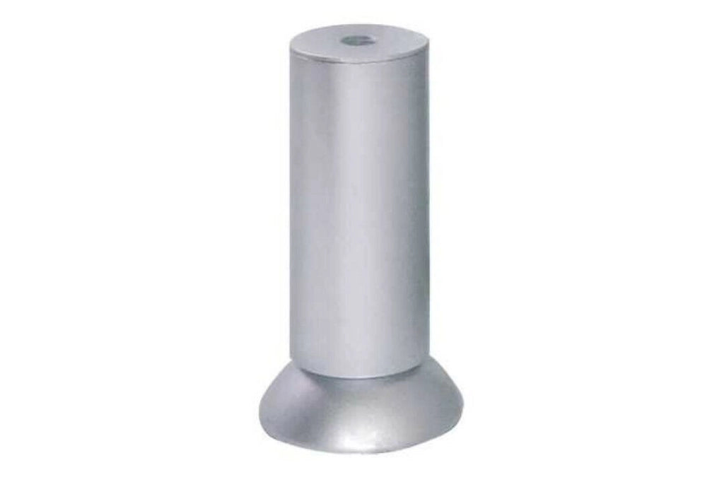 Piedino In Plastica D35H90Mm Alluminio - Masidef
