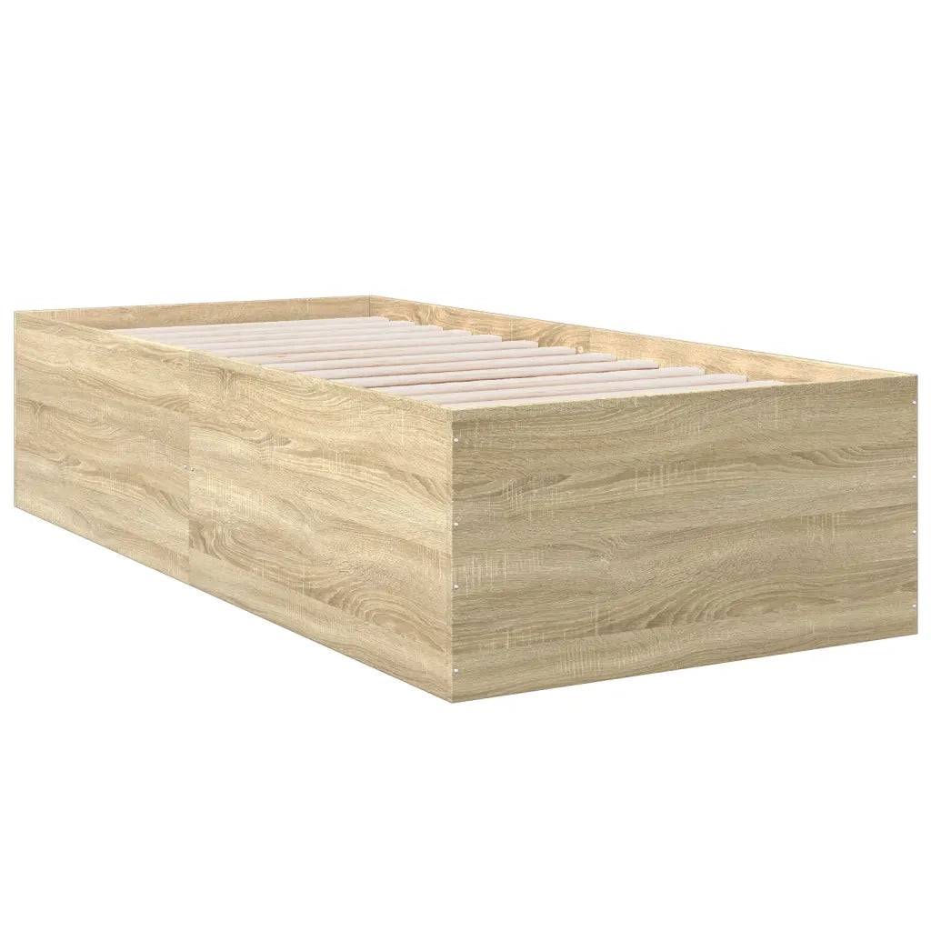 Giroletto-Struttura Letto Rovere Sonoma 90x190 cm in Legno Multistrato 233007