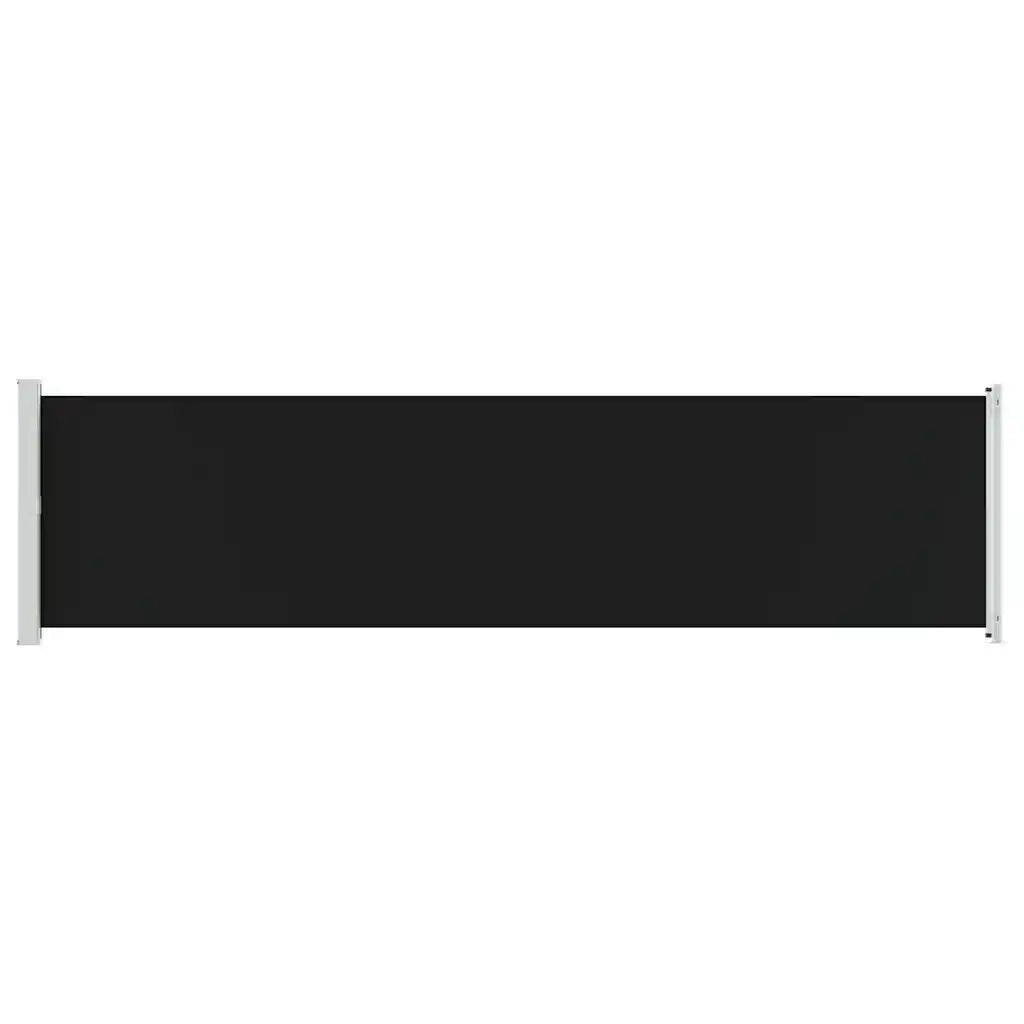 Tenda Laterale Retrattile per Patio 600x160 cm Nera 313375