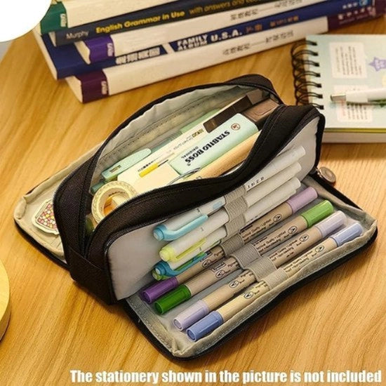 Organizzatore per scuola - Etui per matite e pennarelli - Accessorio per scrittura - Scatola per pennarelli e matite - Materiale scolastico - Regalo per bambini e adulti