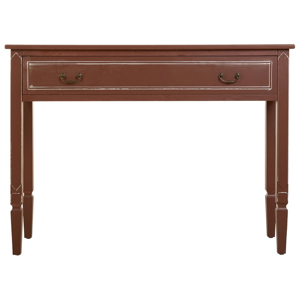 Mobile da ingresso in legno marrone 112x38x82h