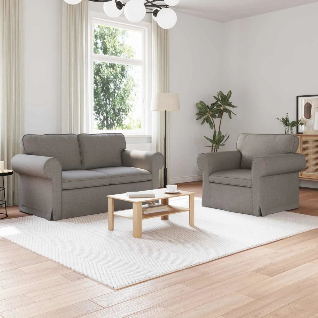 Set di divani 2 pcs Talpa 155 x 82 x 80 cm Tessuto 3407490