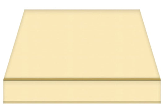 Tenda da Sole a Bracci Estensibili su Barra Quadra Tempotest Para', col. Avorio 93, Largh. 3,6m x Sporgenza 1.85m con Arganello Destro