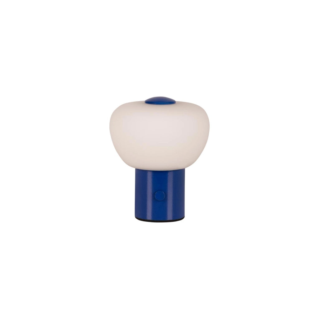 Lampada da tavolo LED wireless vetro blu GUSTAV Lucide