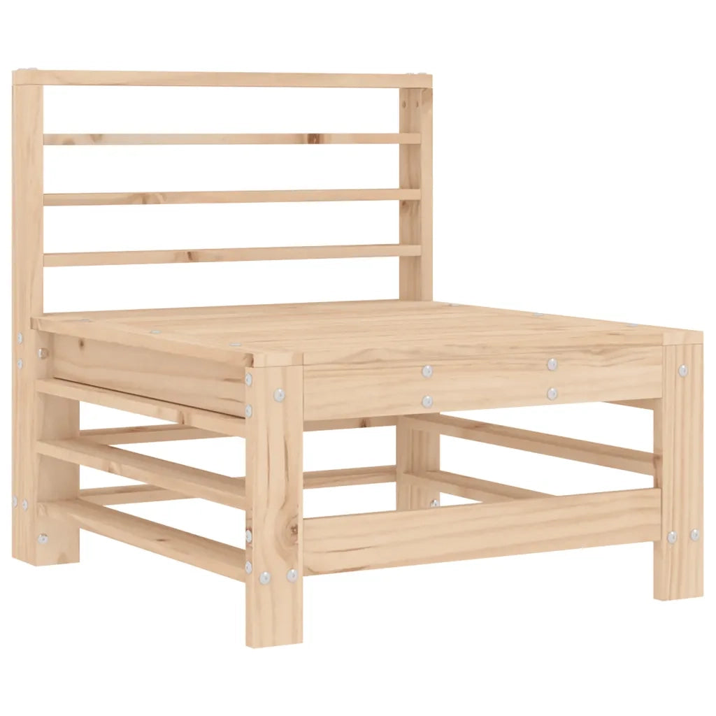 Divano Centrale con Cuscini-Sofa Modulare-Divanetto in Legno di Pino 994051