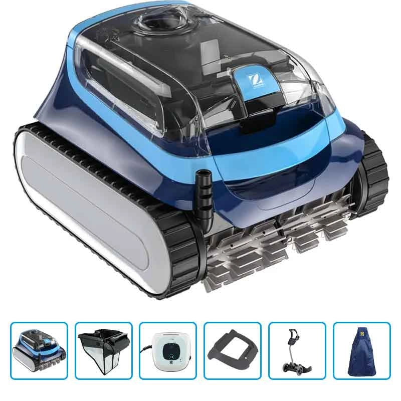 Robot Pulitore Automatico Per Piscina Zodiac Xa 2010 Premium Con Carrello E Copertura Protettiva