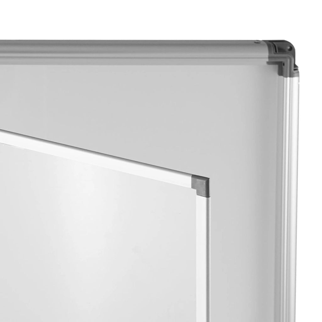 Bacheca con Anta Battente 49,1x35x2,6 cm in Alluminio Grigio Chiaro