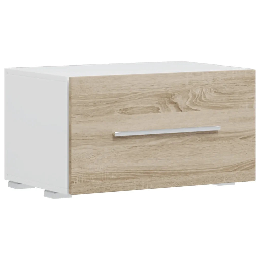 Mobile TV 5 pz con Illuminazione a LED Rovere Sonoma Truciolato 3324231